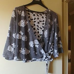 Wrap around blouse